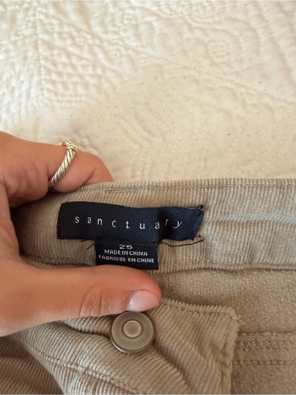 Sanctuary Corduroy Pants in Beige